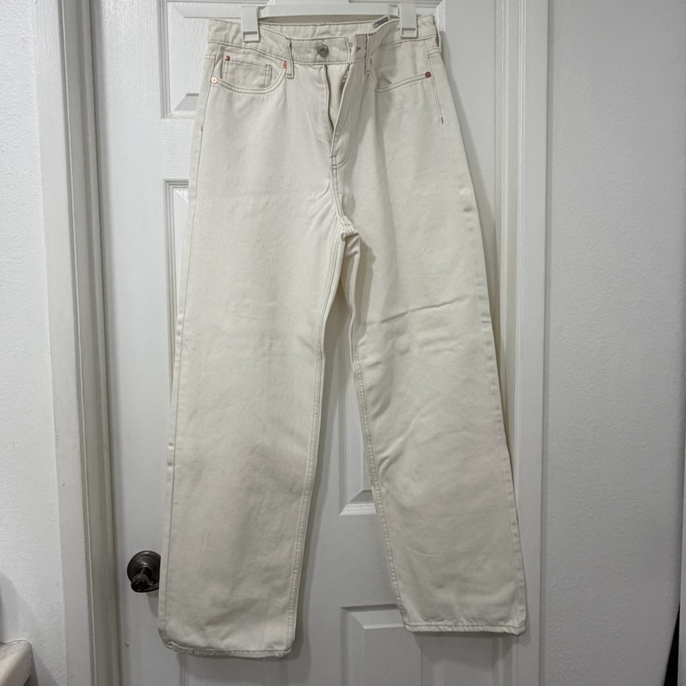 H&M &Denim Creamy White Jeans